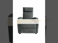 Verstelbaar Home Theater Single Fabric Recliner Sofa Meubelen met dikke stoel kussen en rugleuning