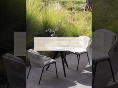 Nordic outdoor balkon tafel en stoel drie stukken set, binnenplaats rattan stoel, thee tafel combinatie, eenvoudig vrijetijdsmeubelen buiten rattan stoel