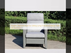 Moderne leunstoel dubbel voor zitten liggen Functionele Rattan Sofa Set Meubels